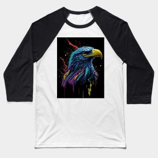 Splash Art of a Majestic Eagle Baseball T-Shirt